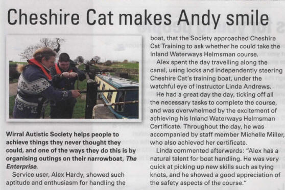 Tillergraph May 2014 - Linda and Alex (Andy in the title)